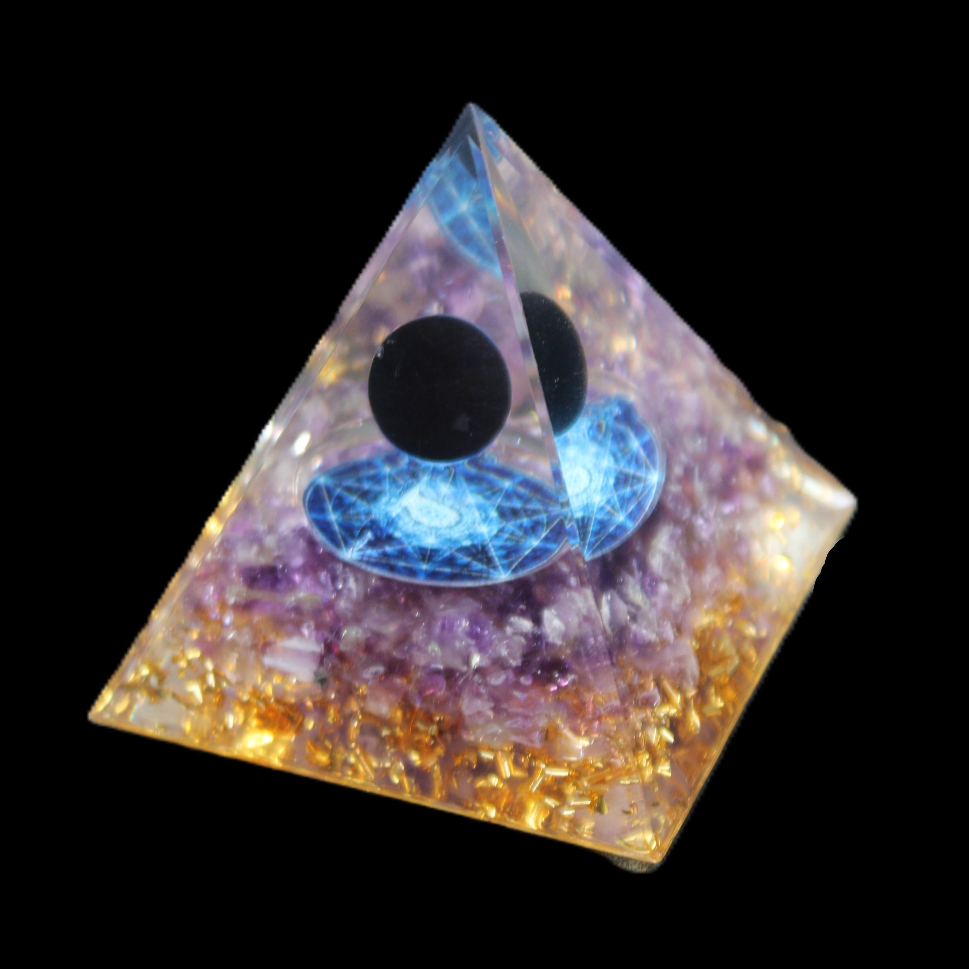 Orgone pyramid 64g in sunlight - Rocks and Things Store