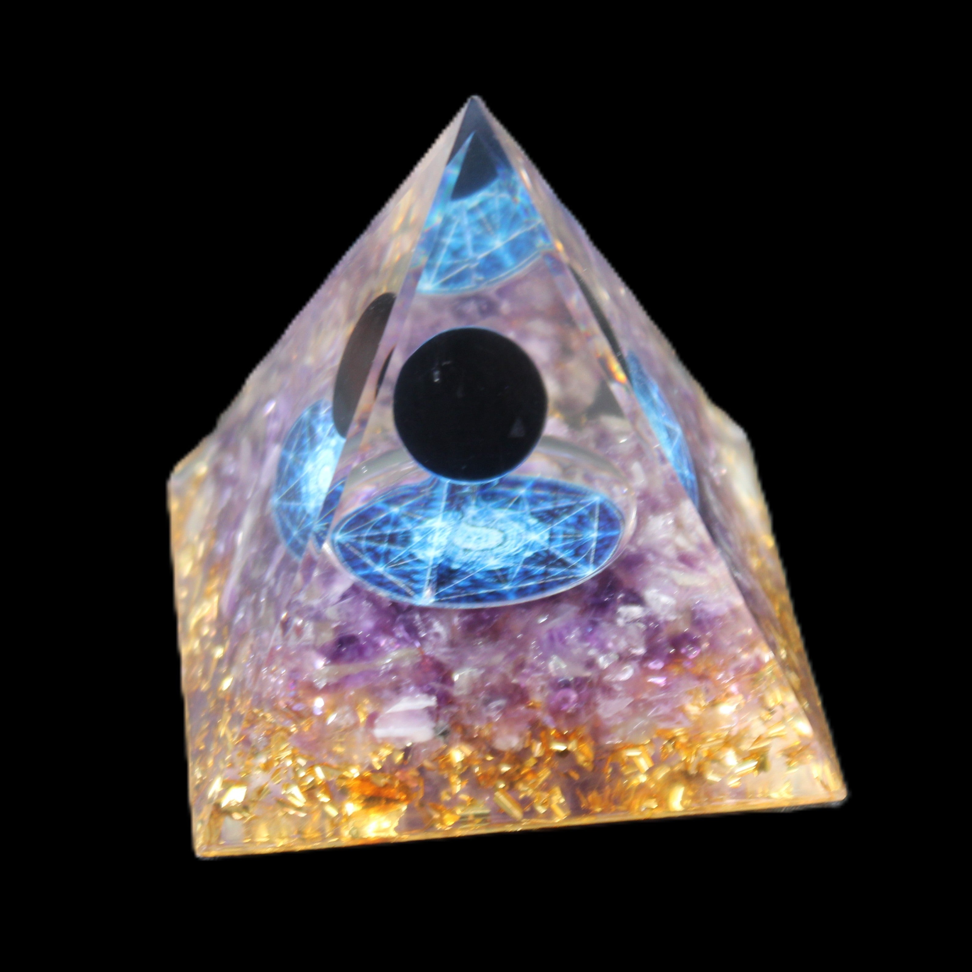 Orgone pyramid 64g in sunlight - Rocks and Things Store