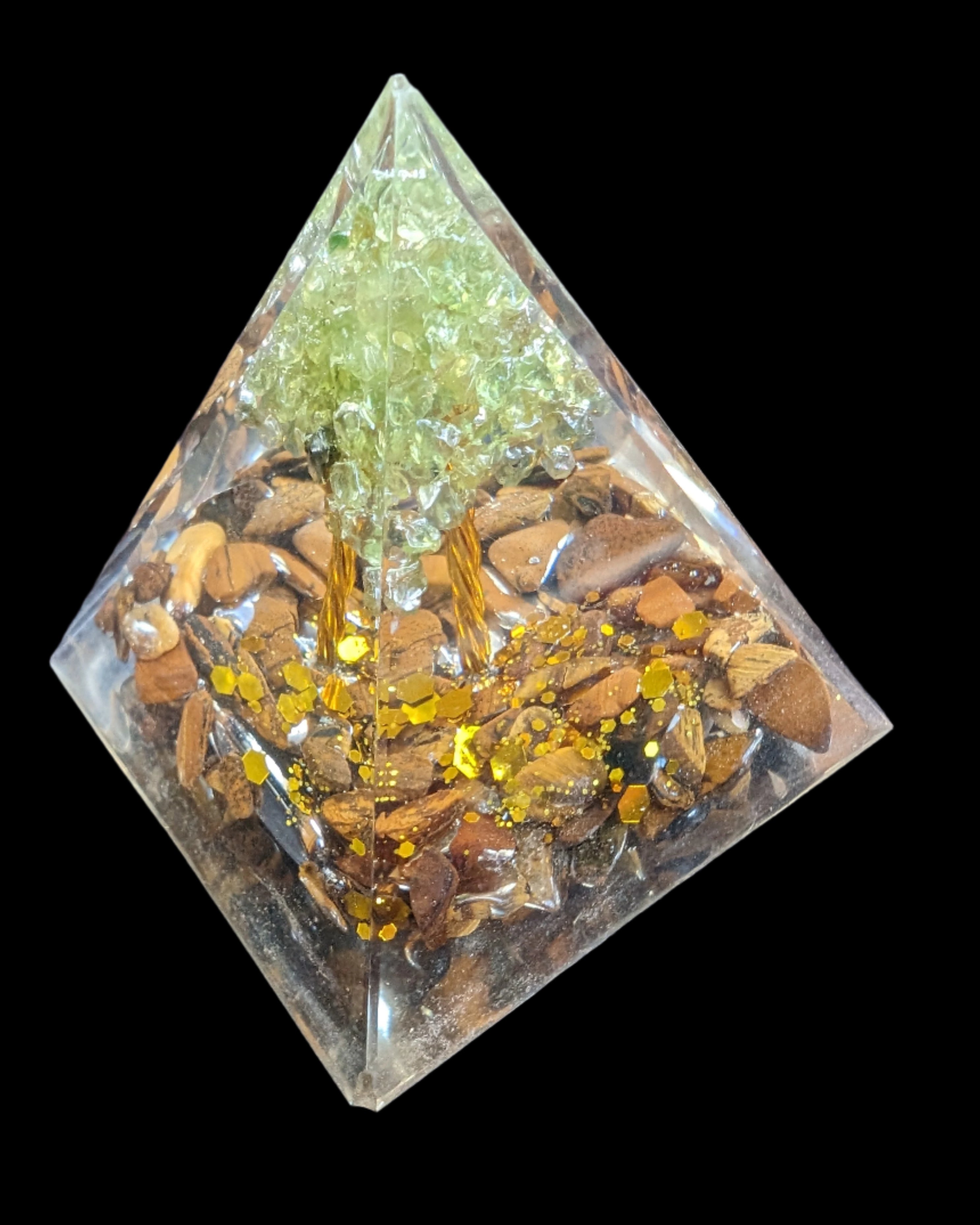Orgone pyramid 65g in sunshine - Rocks and Things Store