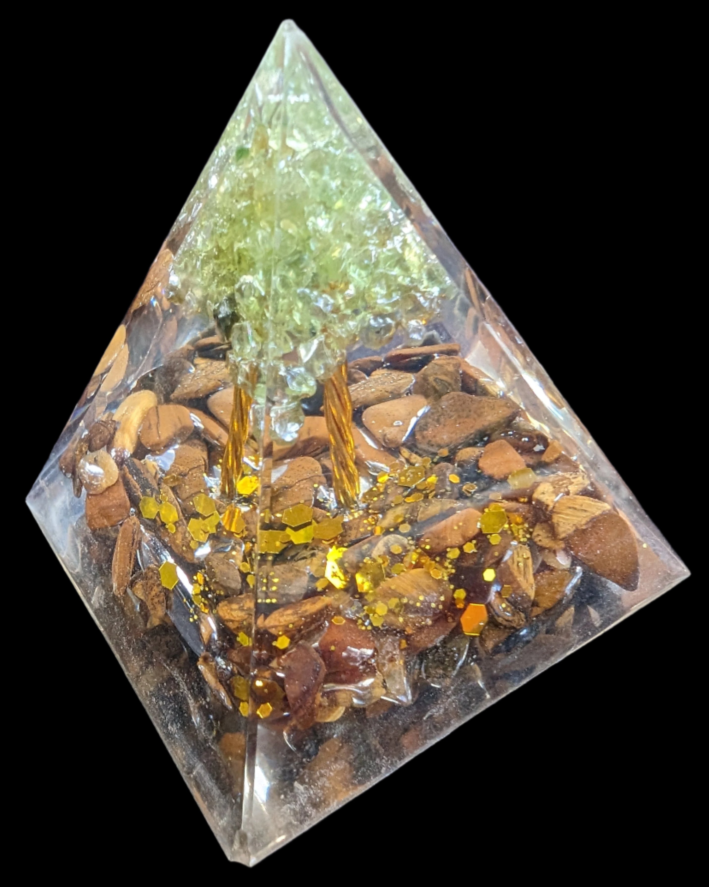Orgone pyramid 65g in sunshine - Rocks and Things Store