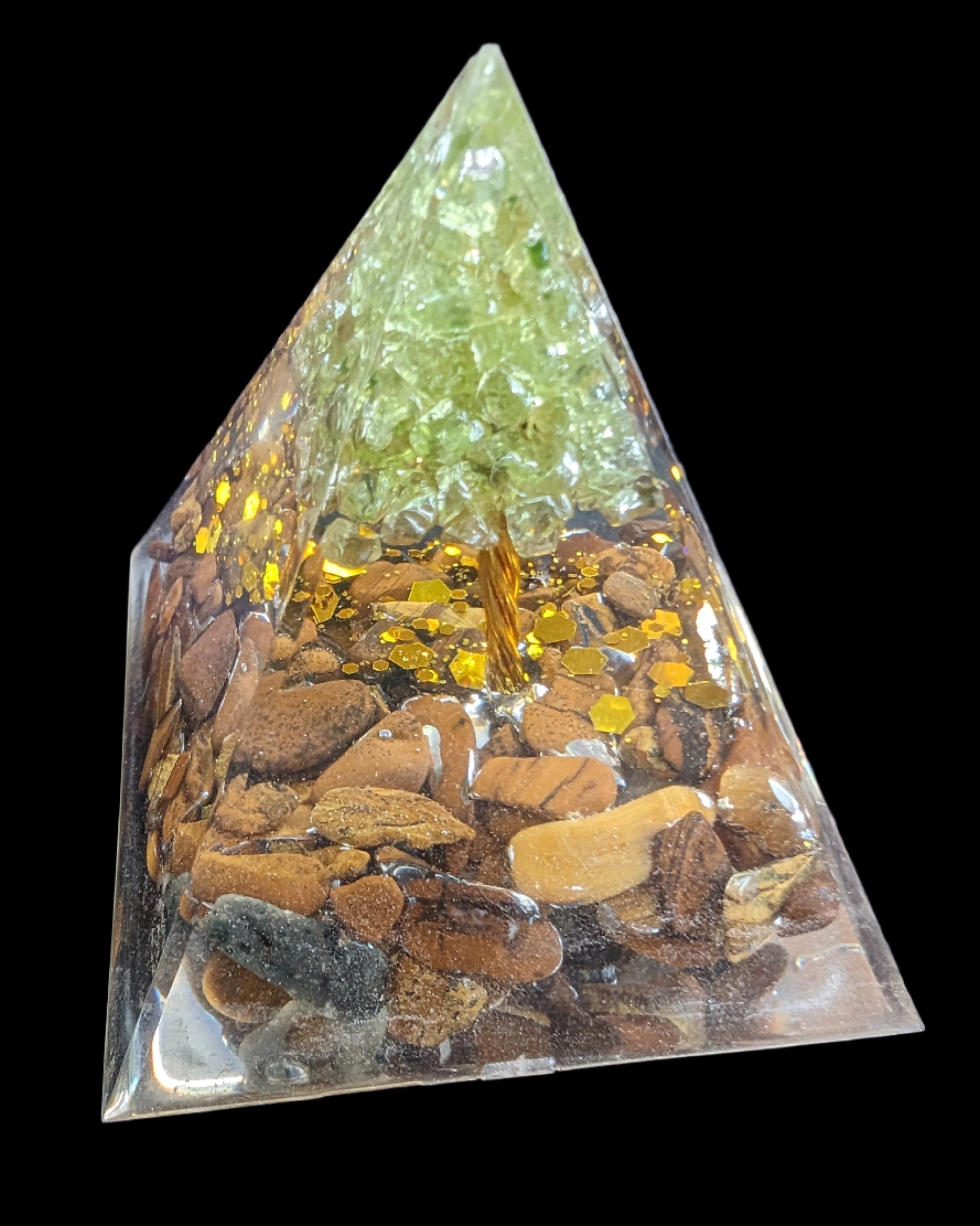 Orgone pyramid 65g in sunshine - Rocks and Things Store