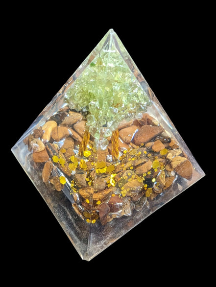 Orgone pyramid 65g in sunshine - Rocks and Things Store