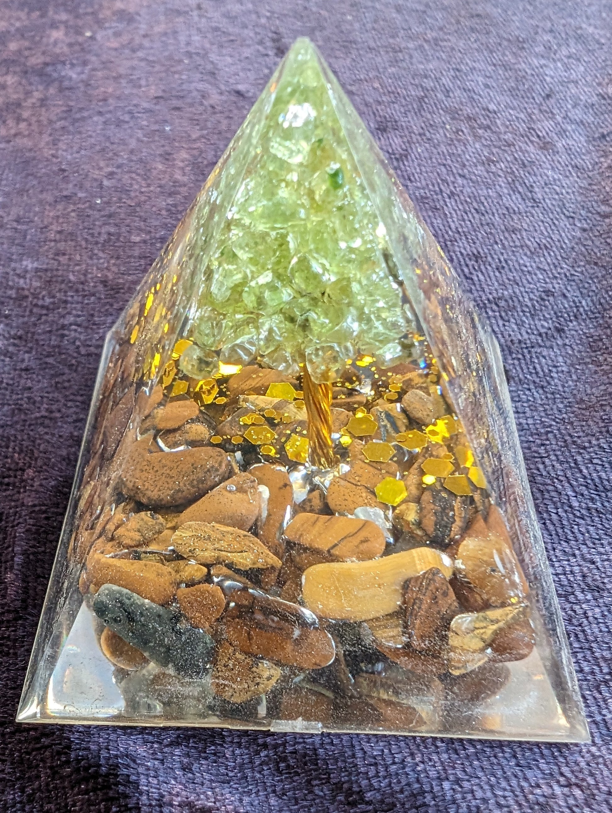 Orgone pyramid 65g Rocks and Things