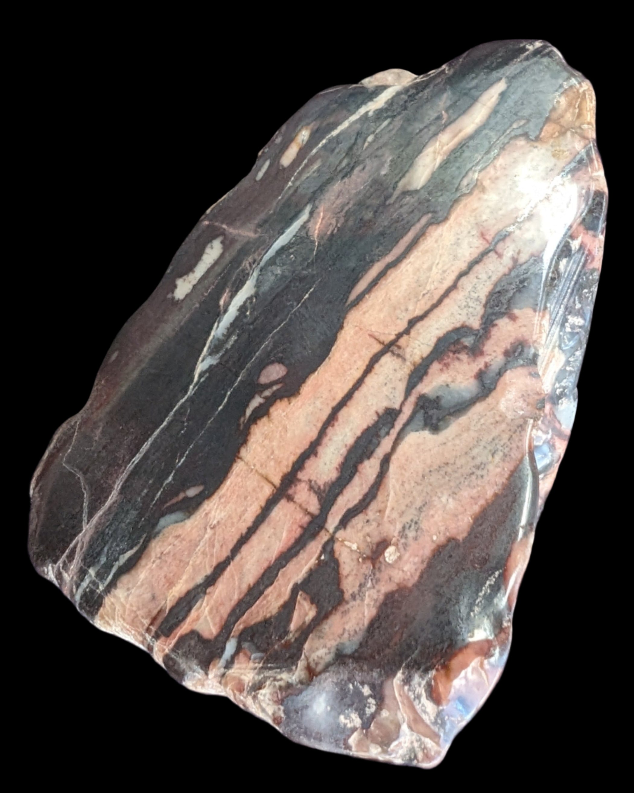 Red Tigers Eye from Madagascar 352g in sunlight - Rocks and Things Store