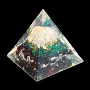 Orgone pyramid, Obsidian and Tree of Life 62g in sunlight - Rocks and Things Store