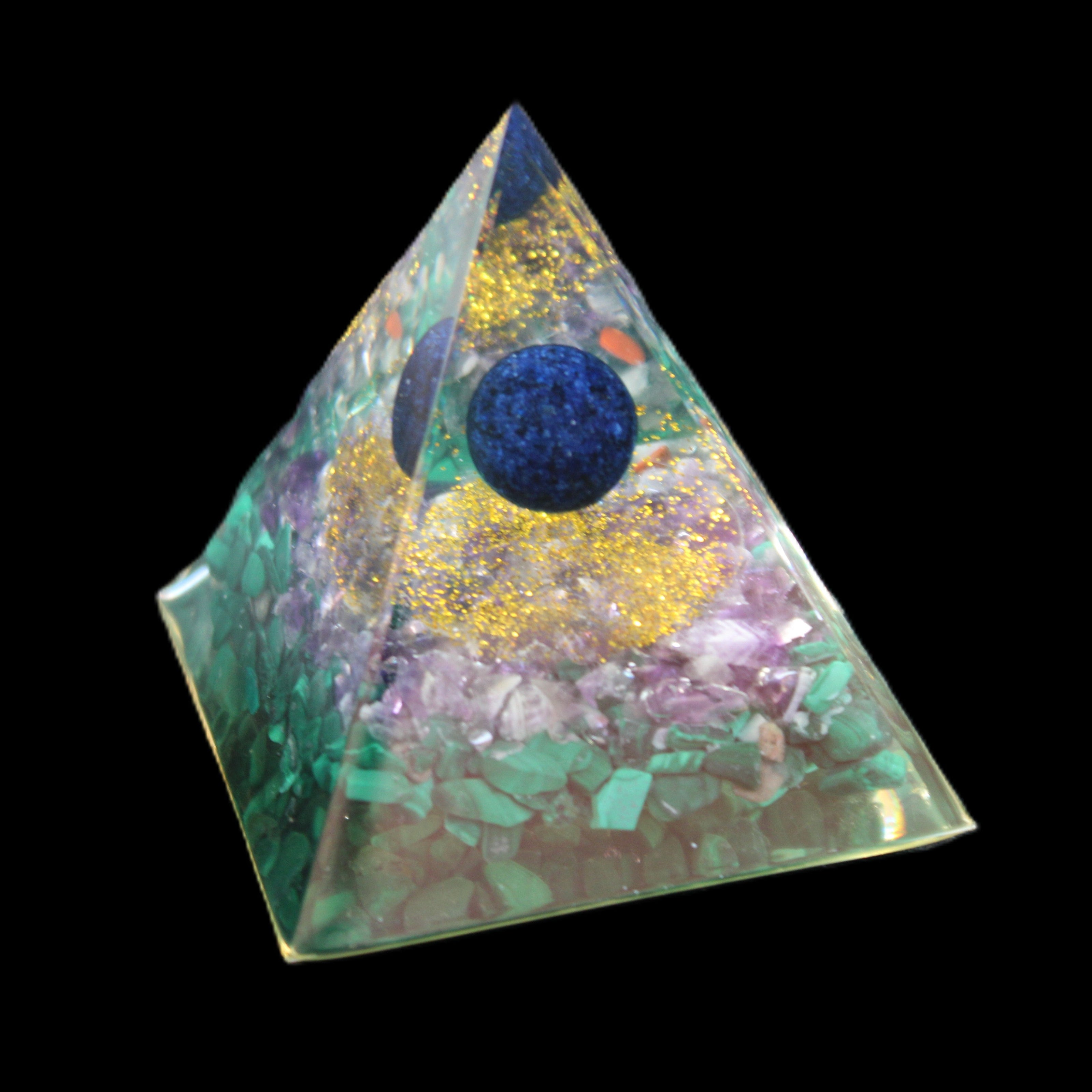 Orgone pyramid 67g in sunlight - Rocks and Things Store