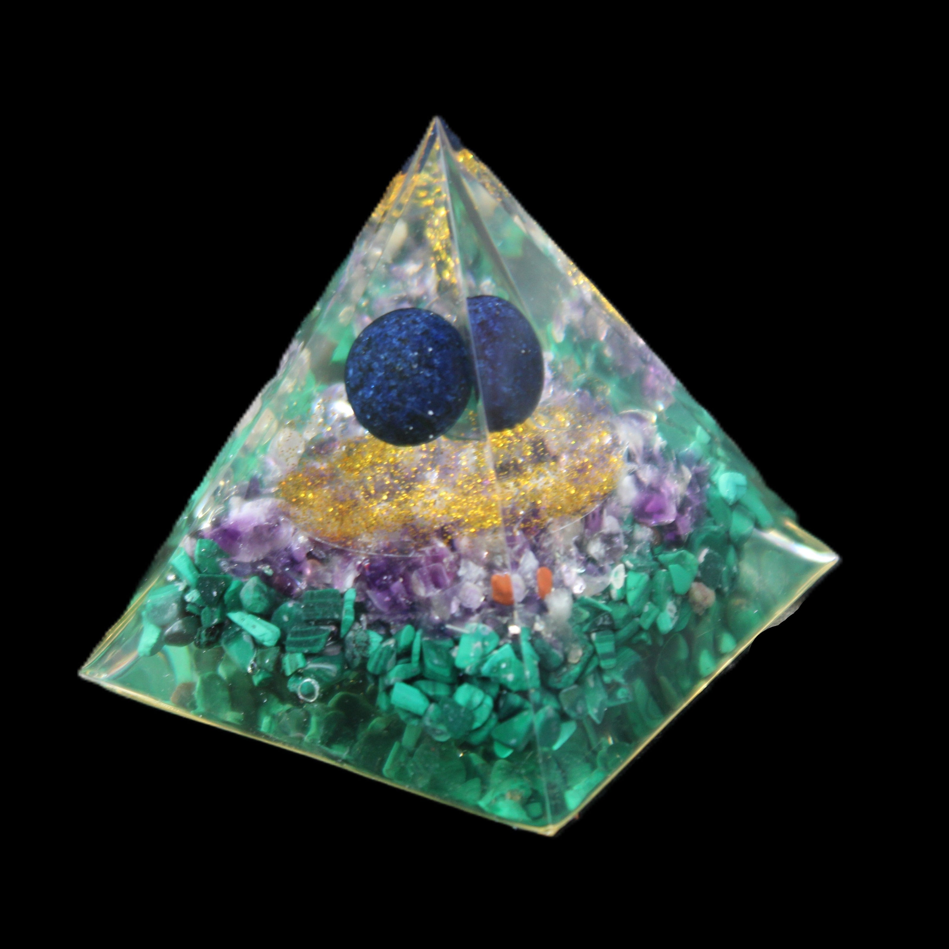 Orgone pyramid 67g in sunlight - Rocks and Things Store