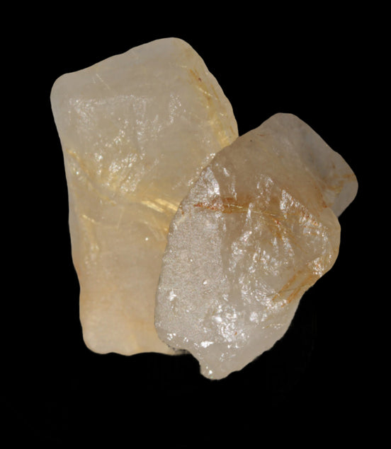 Golden Hair Rutile Quartz 2 crystals 24-30g in sunshine - Rocks and Things Store