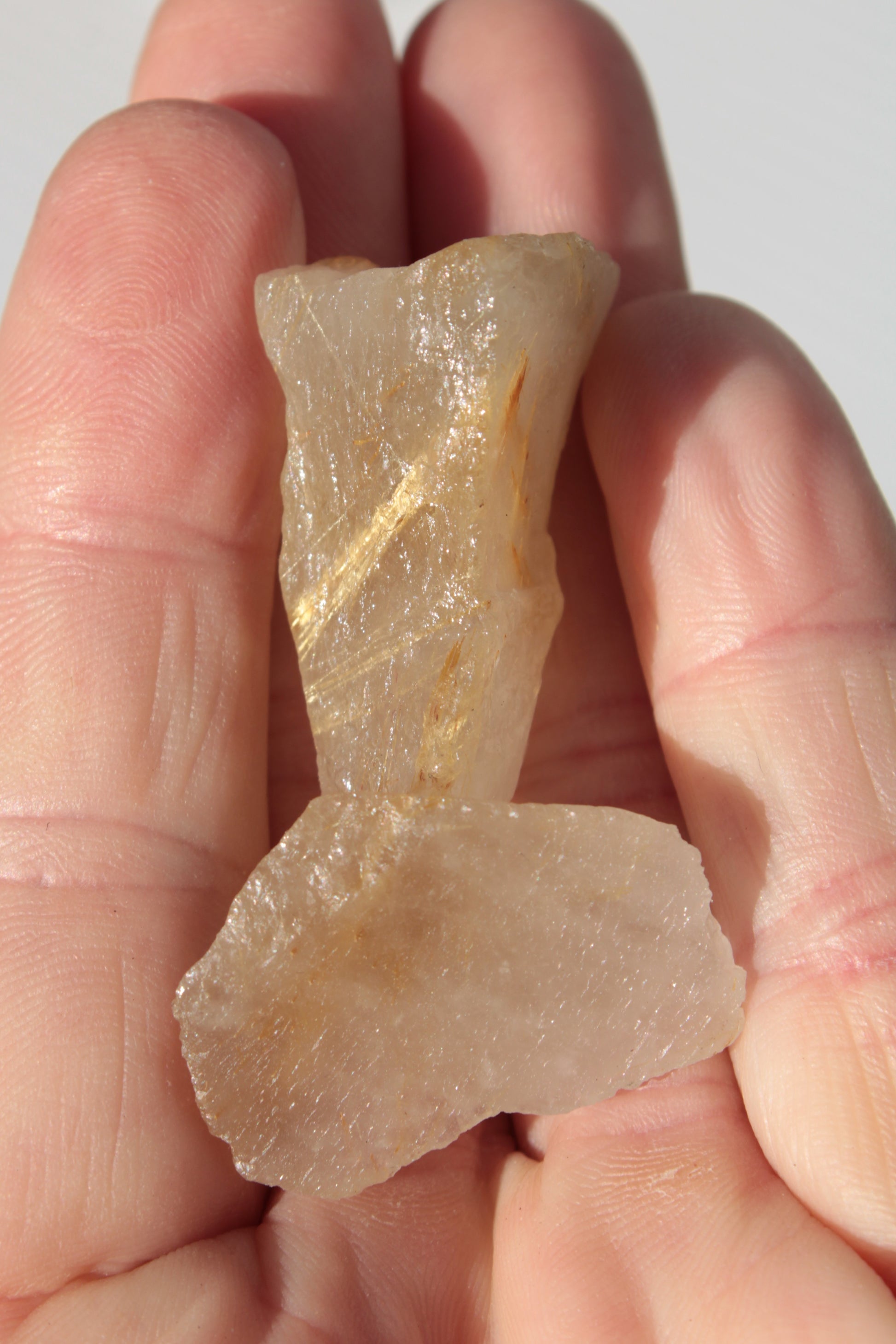 Golden Hair Rutile Quartz 2 crystals 24-30g Rocks and Things