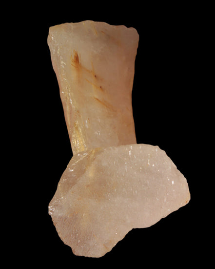 Golden Hair Rutile Quartz 2 crystals 24-30g in sunshine - Rocks and Things Store