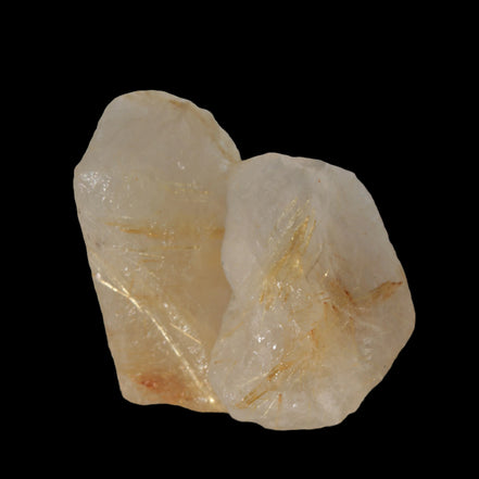Golden Hair Rutile Quartz 2 crystals 24-30g in sunshine - Rocks and Things Store