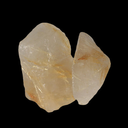 Golden Hair Rutile Quartz 2 crystals 24-30g in sunshine - Rocks and Things Store