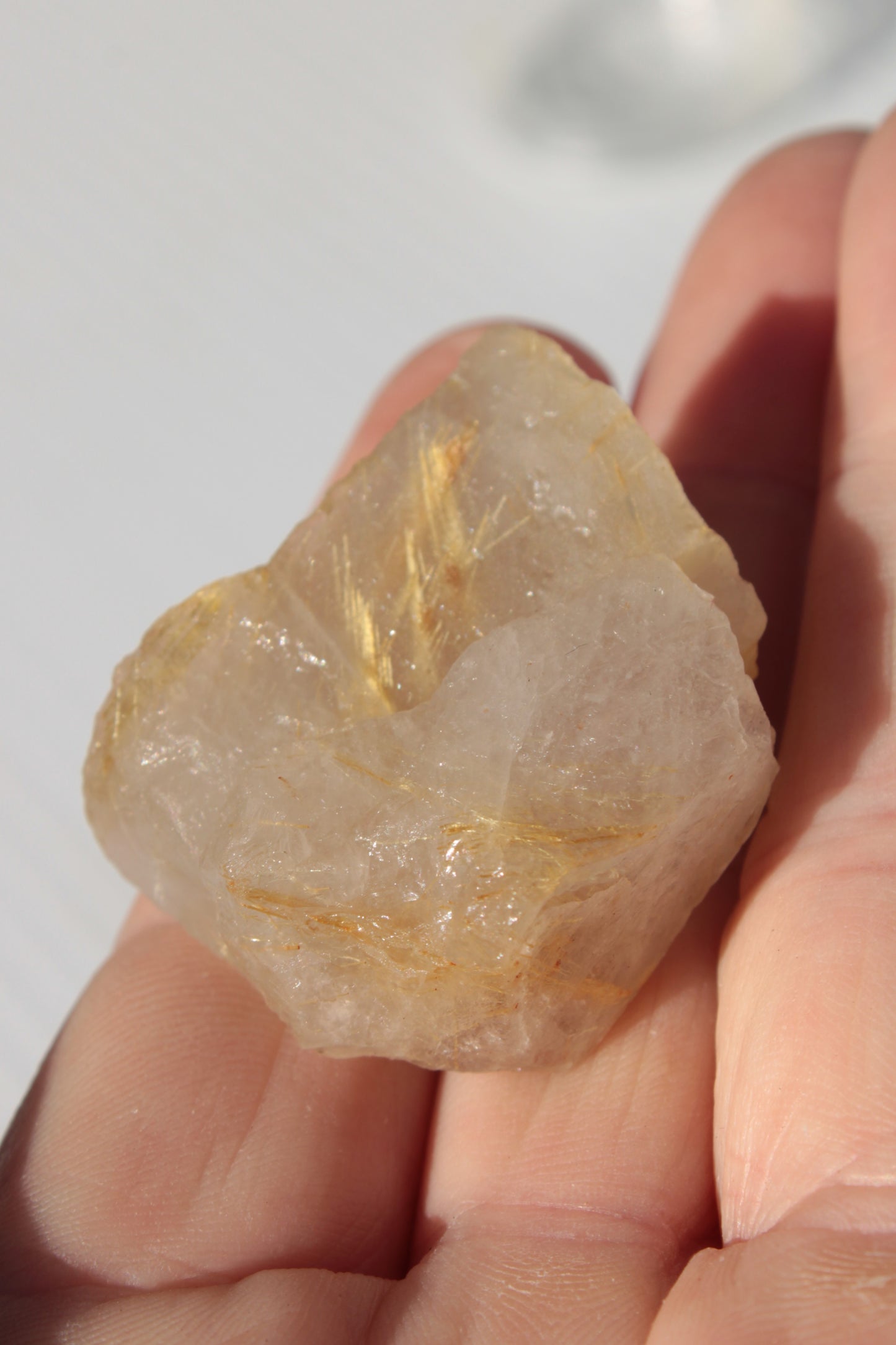 Golden Hair Rutile Quartz 2 crystals 24-30g Rocks and Things