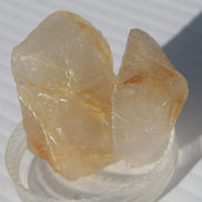 Golden Hair Rutile Quartz 2 crystals 24-30g Rocks and Things
