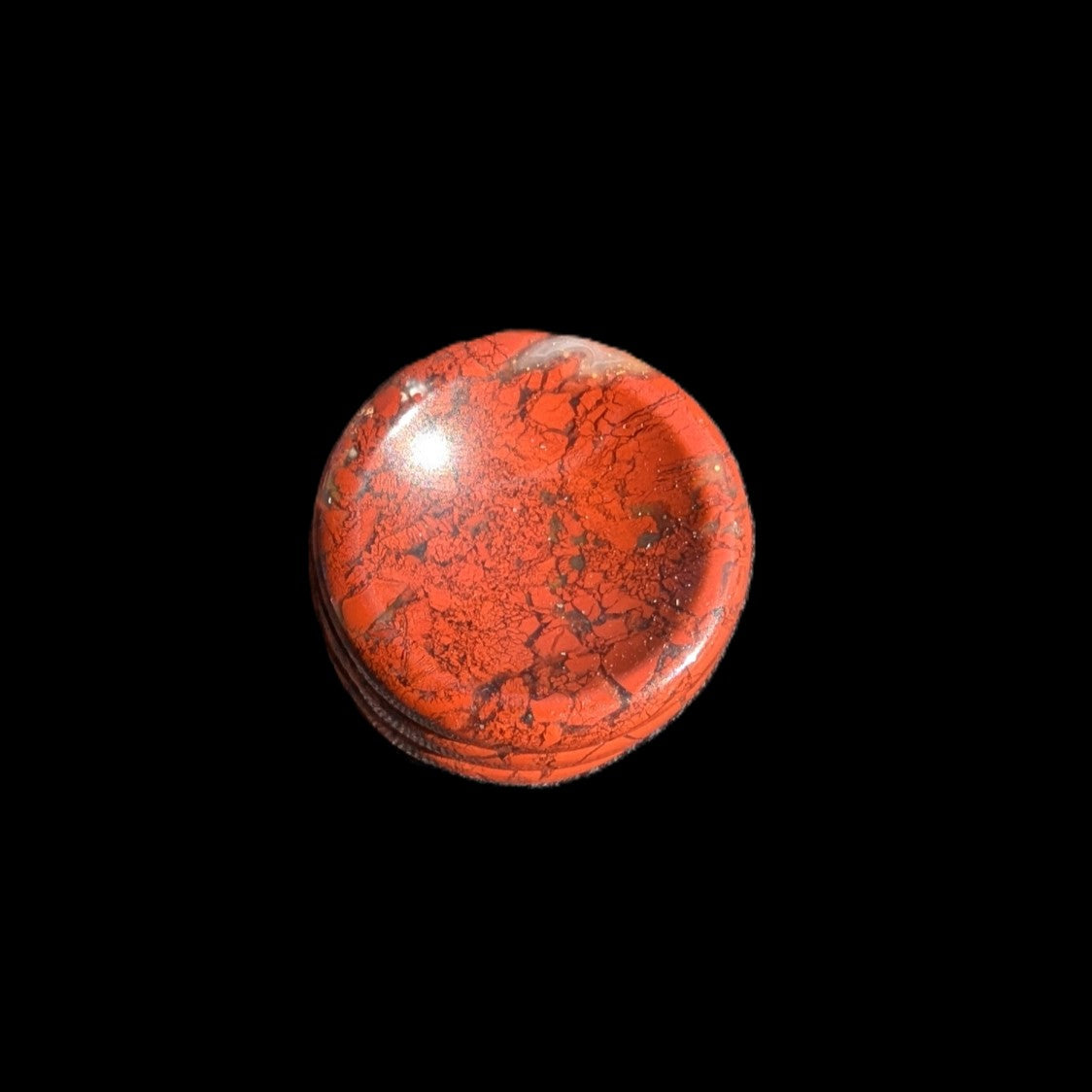 Red Jasper sphere stand 15-20g Rocks and Things