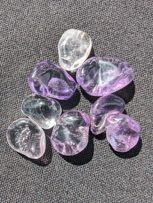 Amethyst from Brazil tiny polished crystals 8-9g Rocks and Things