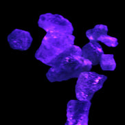 Aquamarine tiny natural crystals 6-7g in UV light - Rocks and Things Store