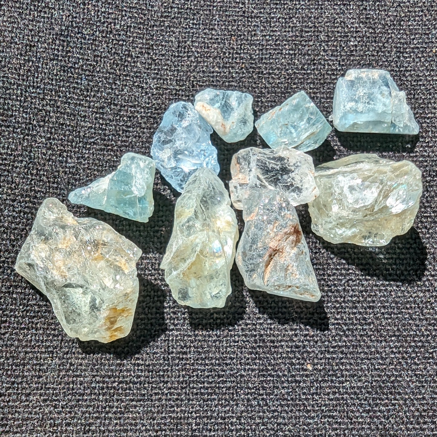 Aquamarine natural tiny crystals 6-7g Rocks and Things