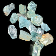 Aquamarine tiny natural crystals 6-7g in sunlight - Rocks and Things Store