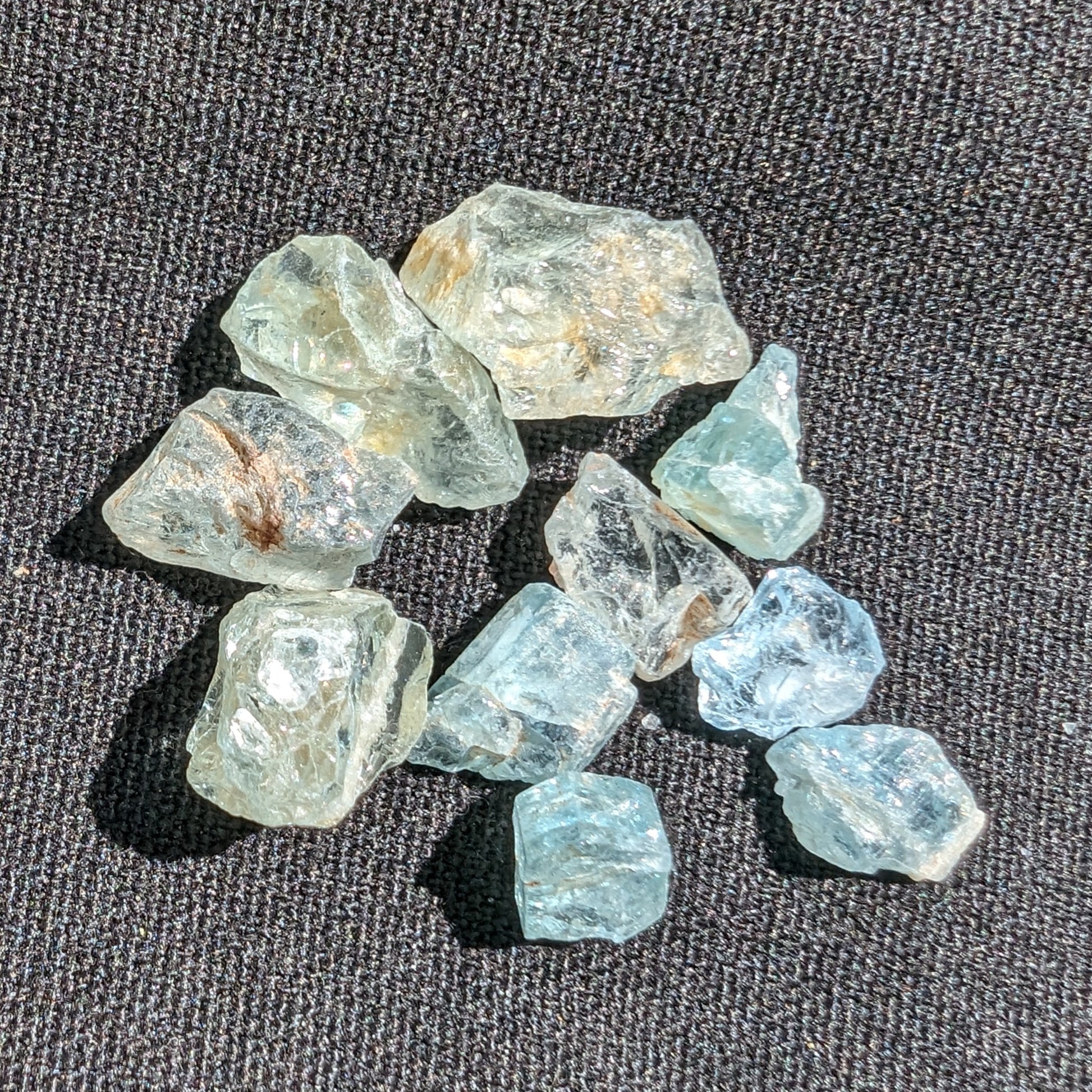 Aquamarine natural tiny crystals 6-7g Rocks and Things