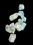 Aquamarine tiny natural crystals 6-7g in sunlight - Rocks and Things Store