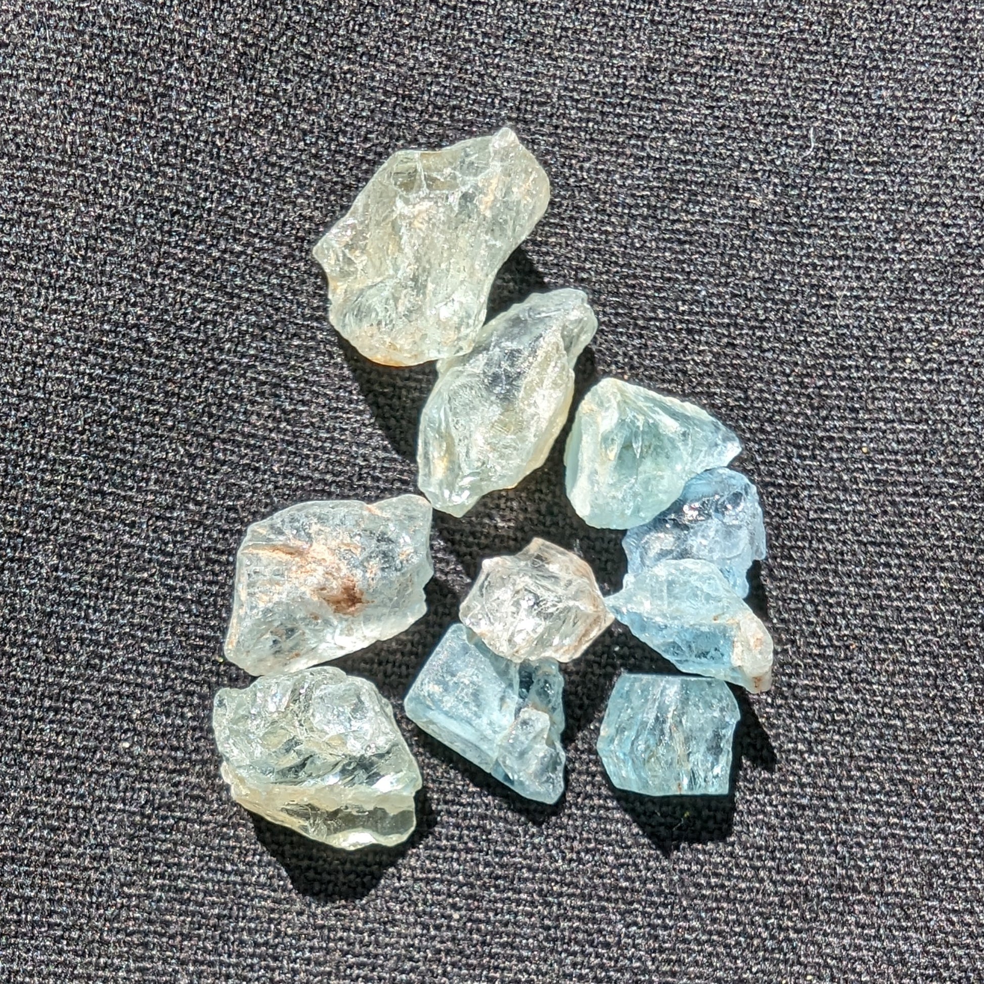 Aquamarine natural tiny crystals 6-7g Rocks and Things