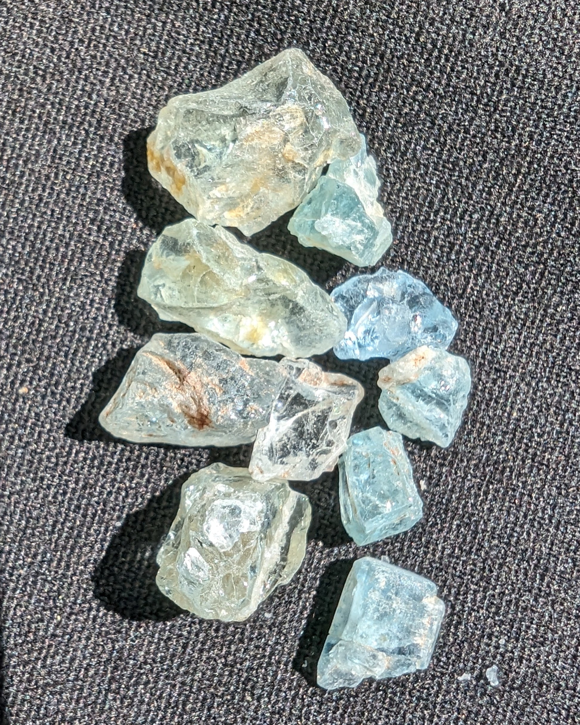 Aquamarine natural tiny crystals 6-7g Rocks and Things