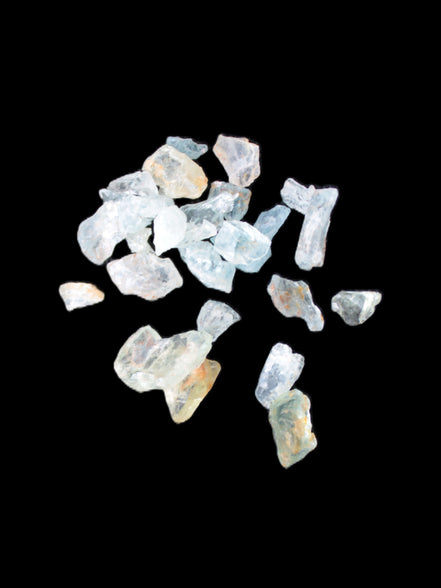 Aquamarine tiny natural crystals 6-7g Rocks and Things