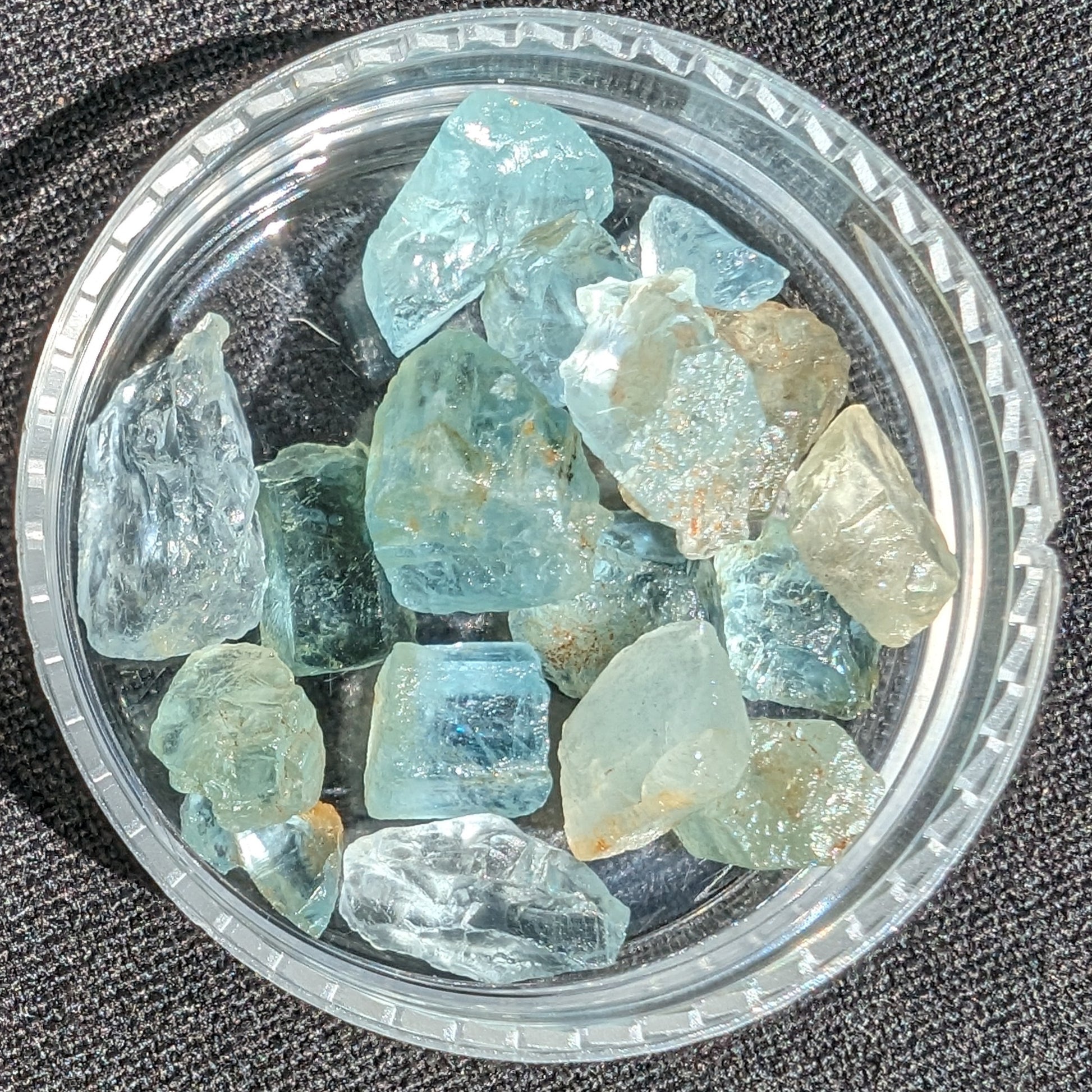 Aquamarine natural tiny crystals 6-7g Rocks and Things