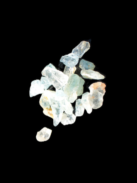 Aquamarine tiny natural crystals 6-7g Rocks and Things