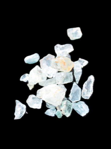 Aquamarine tiny natural crystals 6-7g Rocks and Things