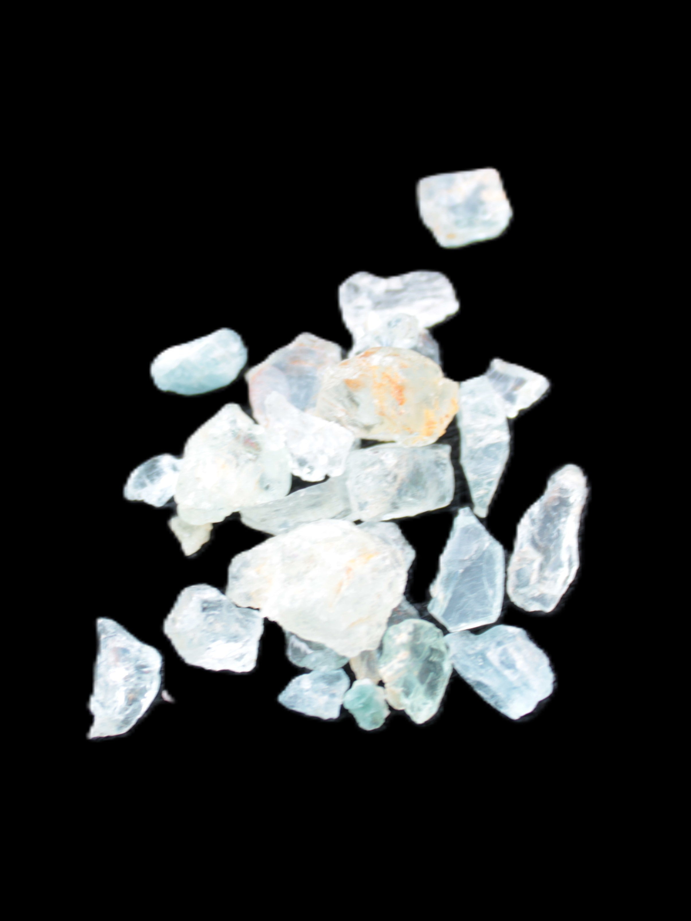 Aquamarine tiny natural crystals 6-7g Rocks and Things