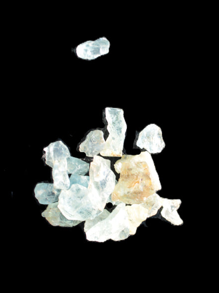 Aquamarine tiny natural crystals 6-7g Rocks and Things
