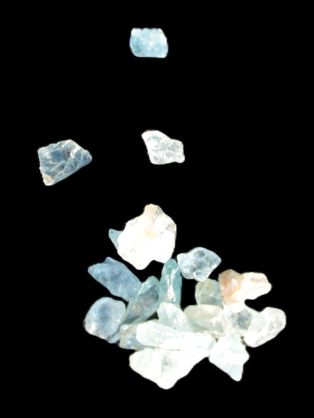 Aquamarine tiny natural crystals 6-7g Rocks and Things