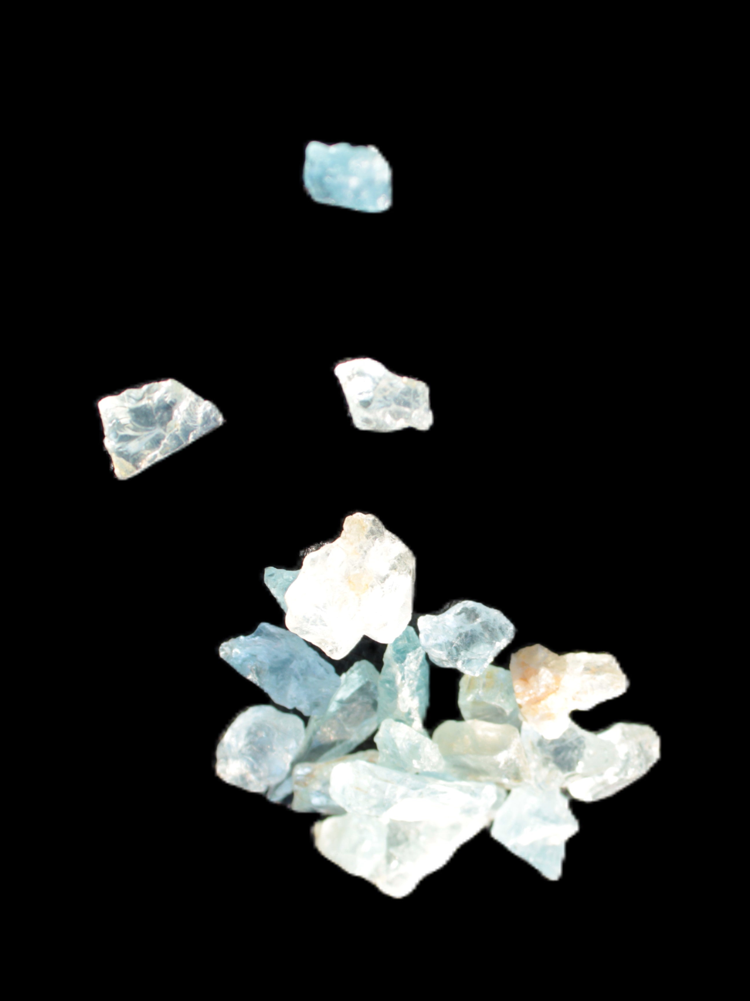Aquamarine tiny natural crystals 6-7g Rocks and Things
