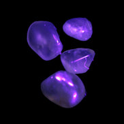 Golden Prehnite 3/4 crystals 5-6g in UV light