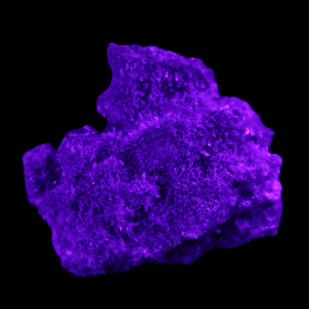 Purple Fluorite from Mongolia 25g in UV light - Rocks and Things Store
