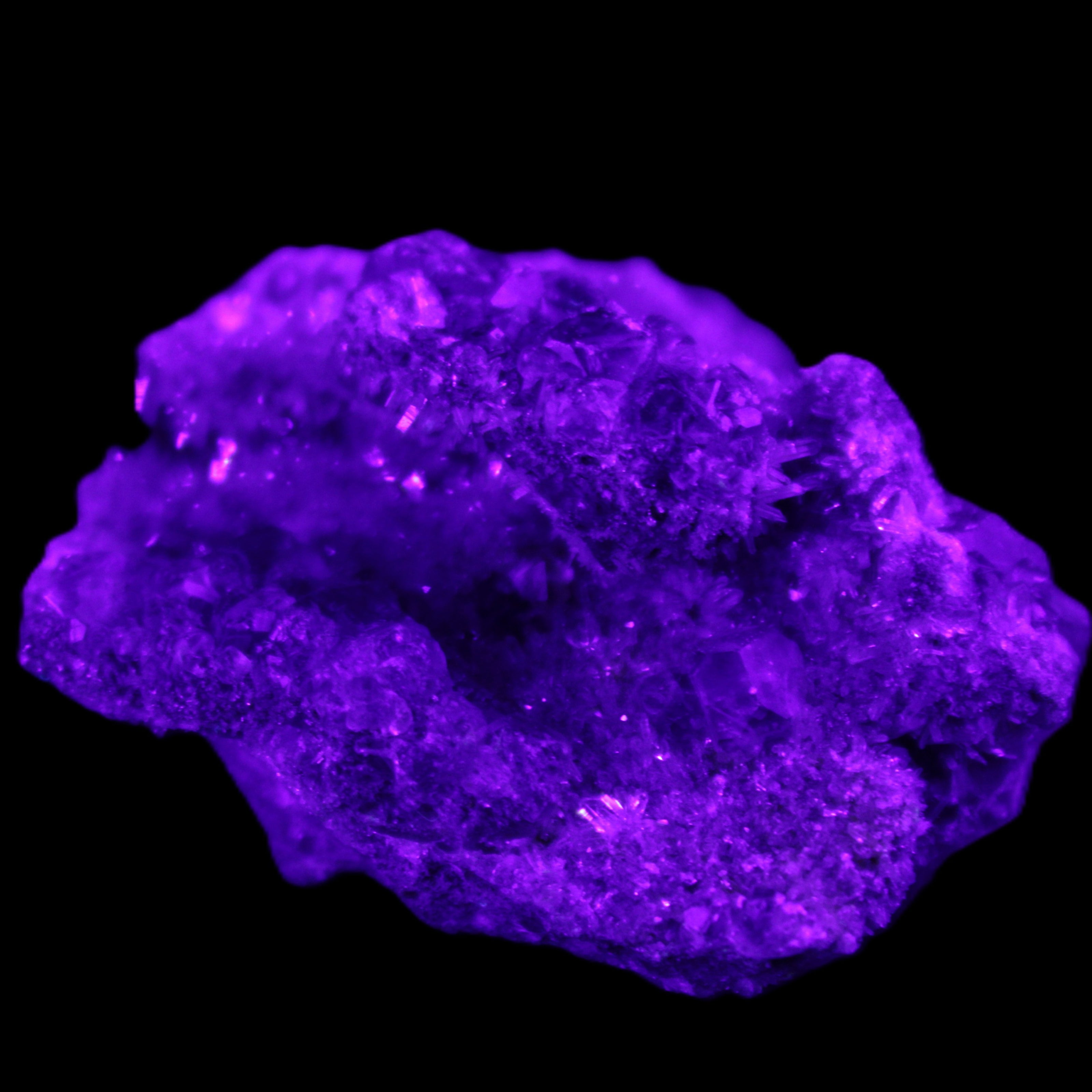 Purple Fluorite from Mongolia 25g in UV light - Rocks and Things Store