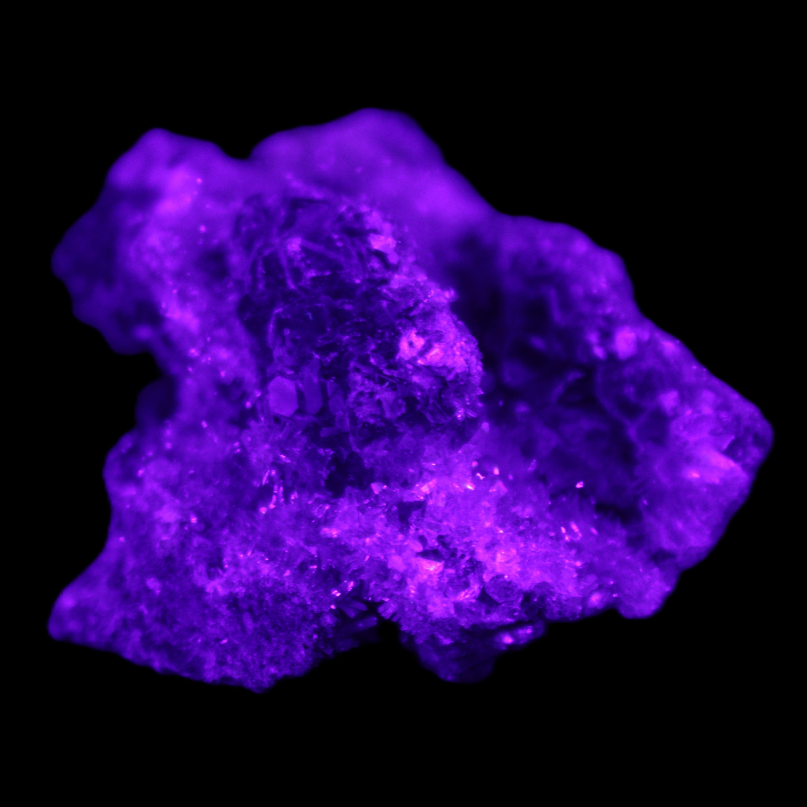 Purple Fluorite from Mongolia 25g in UV light - Rocks and Things Store