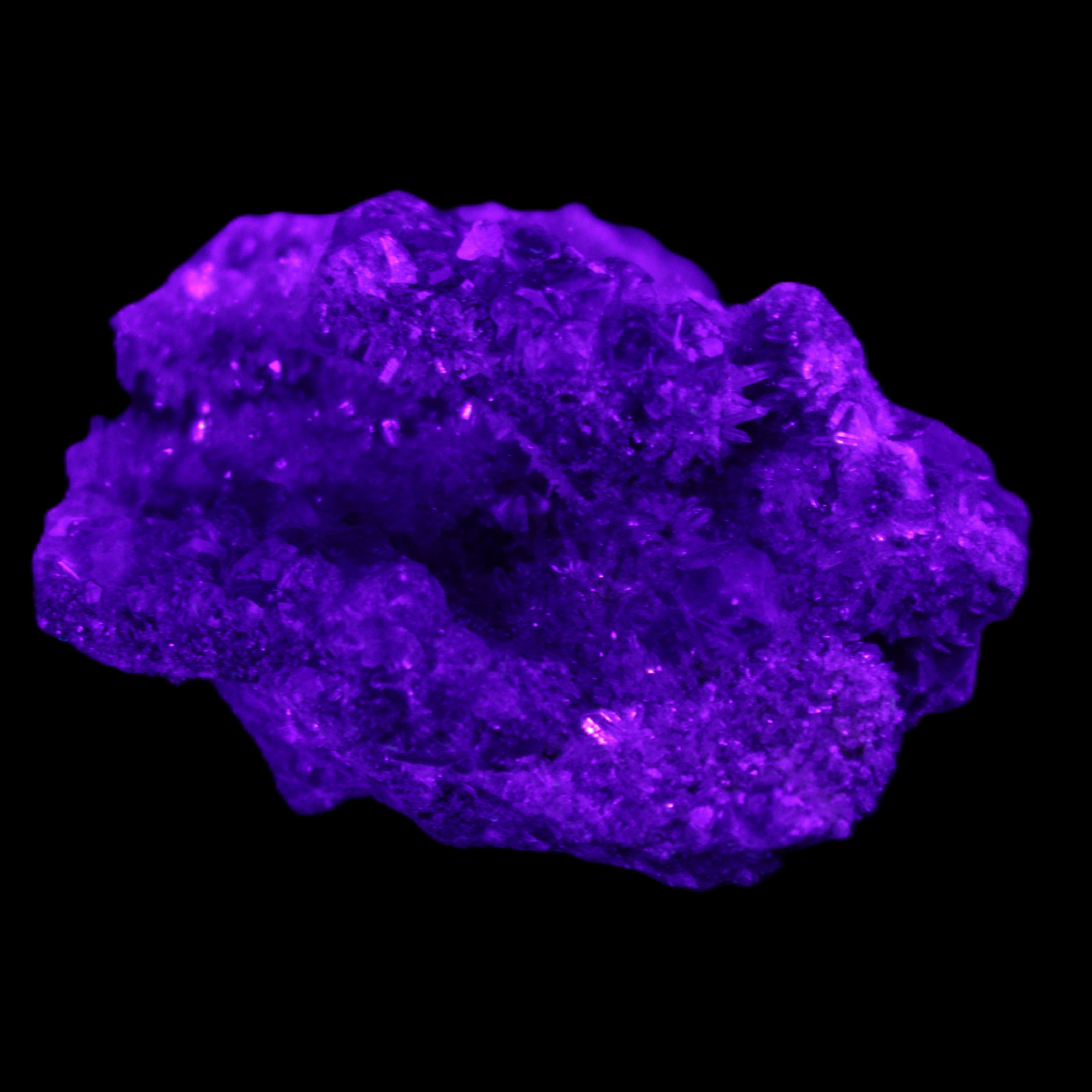 Purple Fluorite from Mongolia 25g in UV light - Rocks and Things Store