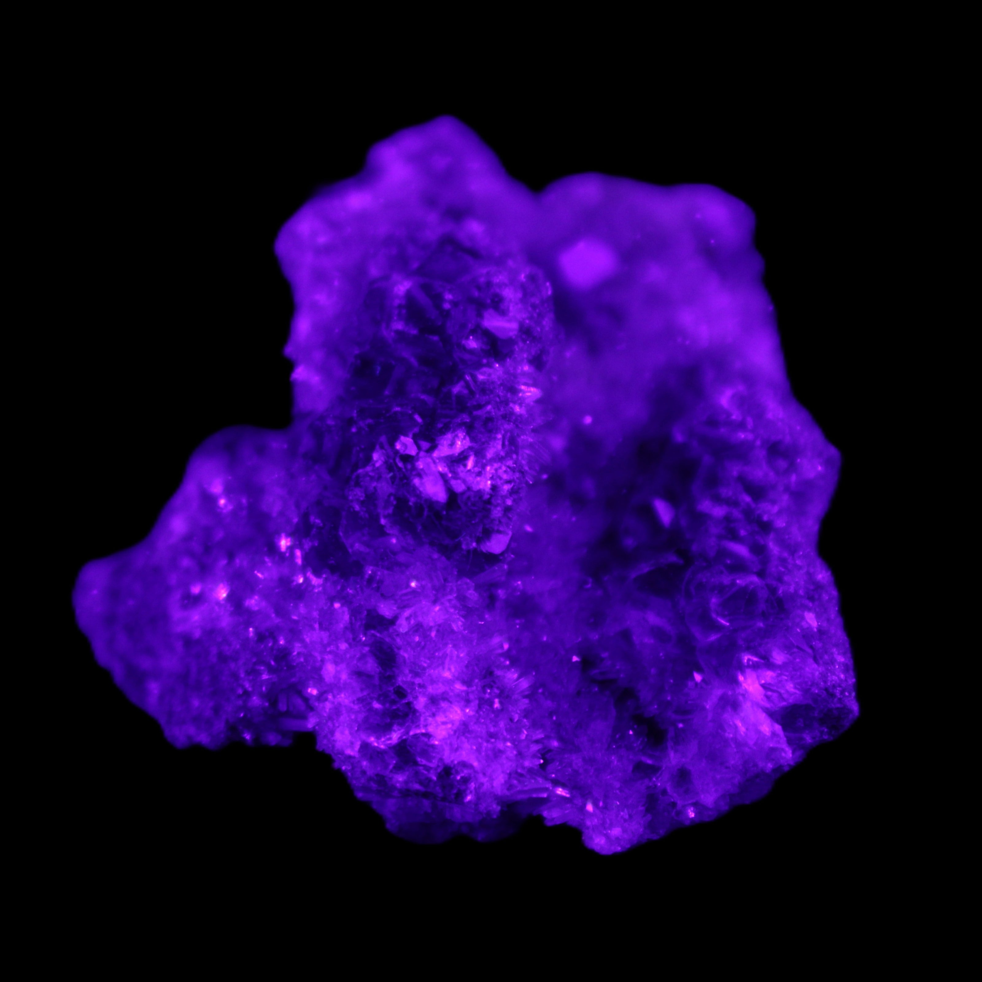 Purple Fluorite from Mongolia 25g in UV light - Rocks and Things Store