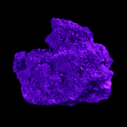 Purple Fluorite from Mongolia 25g in UV light - Rocks and Things Store