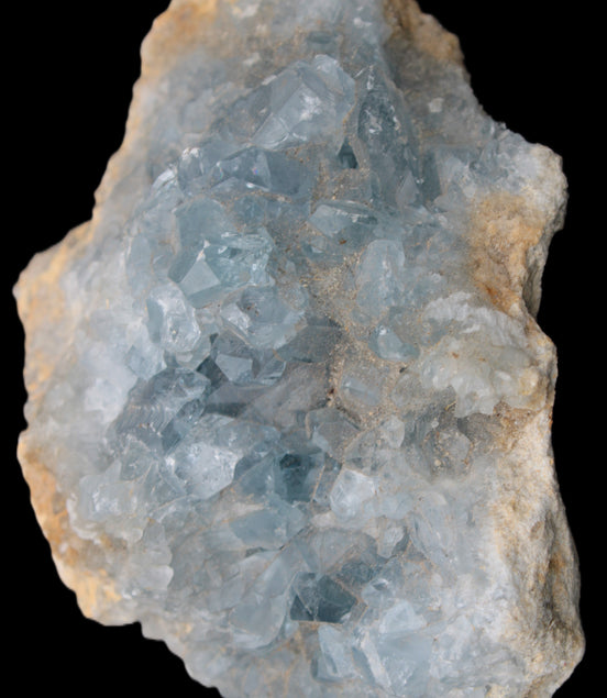 Celestite geode 623g in sunlight - Rocks and Things Store