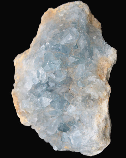 Celestite geode 623g in sunlight - Rocks and Things Store