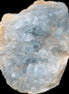 Celestite geode 623g in sunlight - Rocks and Things Store