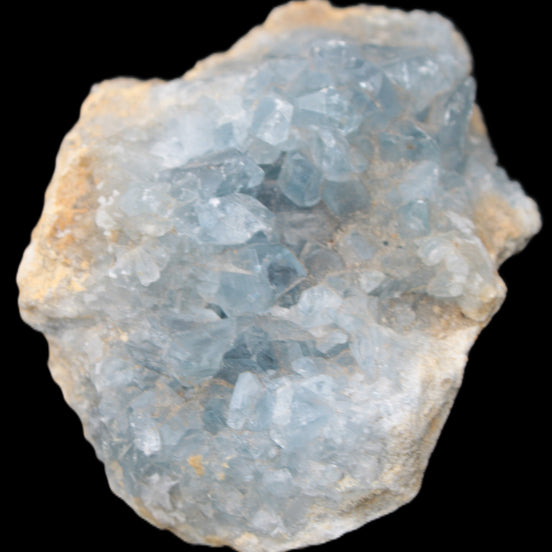 Celestite geode 623g in sunlight - Rocks and Things Store