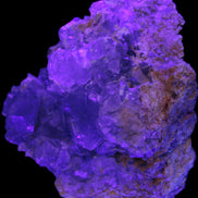 Celestite geode 623g in UV light - Rocks and Things Store