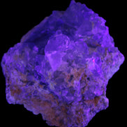 Celestite geode 623g in UV light - Rocks and Things Store