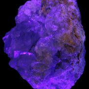 Celestite geode 623g in UV light - Rocks and Things Store