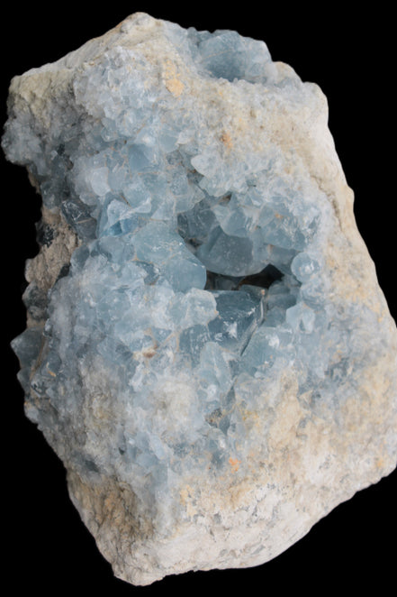 Celestite geode cluster 3840g in sunlight - Rocks and Things Store